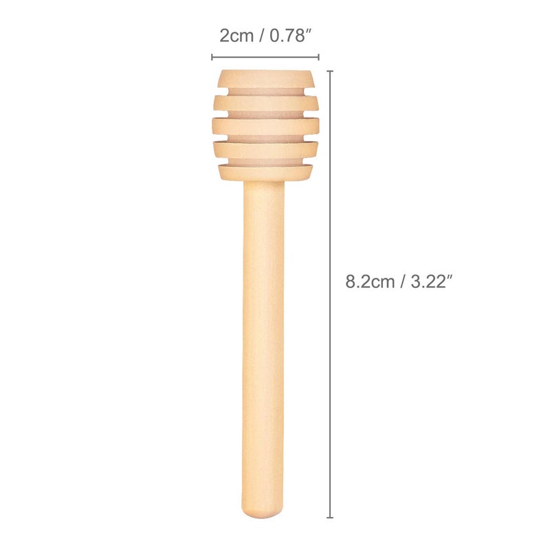 Thyores 150 Pack 3 Inch Mini Wood Honey Dipper Sticks, Individually Wrapped, Server for Honey Jar Dispense Drizzle Honey - Image 3